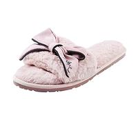 Générique Fourrure orteil maison garder chaud pantoufles femmes nœud chaussures ouvert maison plat sans lacet en peluche femmes pantoufle Chaussons Femme #25