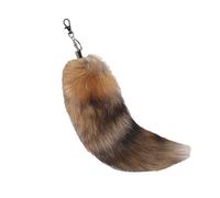 Générique Fox Tail Keychain - Portable Fake Fox Tail Keychain, Creative Furry Tails Keychainn FoxsTaill, Animal Tails Keychains Bag Charm Pendant Furry Taill For Keys Cars Backpacks