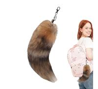 Générique Fox tailkeychain| Multipurpose tailKey Chain Furry Tails keychain| Animal tailkeychainBag Charm Pendant Furry tailfor Keys Cars Backpacks
