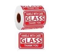 Générique Fragile Stickers, 250-Piece Paper Labels for Shipping and Packaging, Warning Tape for Boxes, Glass, Dishes, Kitchen Items, Electronics, Luggage, Materials