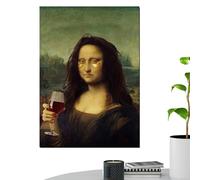 Générique Framed Art Print - Vintage Humor Poster, Retro Comic Canvas for Bathroom Decor, Wooden Frame with 20x30cm Size, Wall Artwork, Classic Illustration for Living Room and College Dorm