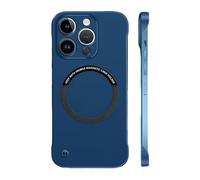 Générique Frameless Matte Ultrathin Magnetic Slim Case for Iphone, Slim Hard Pc Protection Shockproof Case Borderless Minimalist Design for Iphone 16 Pro (Blue,for iPhone16 Plus)