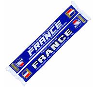 Générique France Écharpe tricotée pour championnat d'Europe, Écharpe de football, bleu/blanc, 145 cm