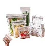 Générique Freezer Bags, Leakproof Sandwich Pouches, Thick Refrigerator Storage Containers, Fresh-Lock Meal Prep Bags, Heavy Duty Organization for Fruit and Meat, Multipurpose Kitchen Sacks
