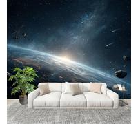 Générique Fresque intissé 200x140 cm MéTéOrite De Ciel éToilé De RêVe 3D Impression Haute Définition Papier Peint Décoration Murale Poster Bleu Foncé Moderne Salon Chambre á Coucherr Bureau Salle