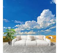 Générique Fresque intissé 200x140 cm Motif Du DéSert Doré 3D Impression Haute Définition Papier Peint Décoration Murale Poster Bleu Anti-rides Murale Moderne Salon Chambre á Coucherr Bureau Salle