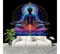 Générique Fresque intissé 200x140cm Concept De Personnage De MéDitation 3D Impression Haute Définition Papier Peint Décoration Violet Anti-rides Murale Moderne Salon Chambre á Coucherr Bureau Salle