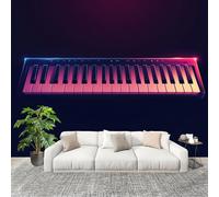 Générique Fresque intissé 250x175cm Piano Couleur De RêVe 3D Impression Haute Définition Papier Peint Décoration Murale Poster Noir Anti-rides Murale Moderne Salon Chambre á Coucherr Bureau Salle