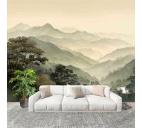 Générique Fresque intissé 250x175cm Style De Peinture à L'Encre De Montagne Et De ForêT 3D Impression Haute Définition Papier Peint De Couleur Claire Anti-rides Murale Moderne Salon Bureau Salle