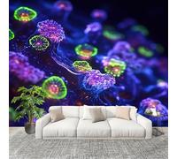 Générique Fresque intissé 400x280cm ThèMe Corail OcéAn 3D Impression Haute Définition Papier Peint Décoration Murale Poster Bleu Anti-rides Murale Moderne Salon Chambre á Coucherr Bureau Salle