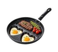 Générique Fried Egg Pans, 3-Cup with Detachable Handle Healthy Cookwares | Kitchen Frying Egg Cooking Pan for Pancake Omelette Sandwich Steak Bacon Breakfast Home Induction Cooker