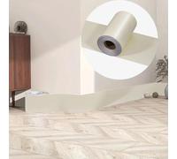 Générique Frise Murale Adhesive 1 rouleau 10CM*5M plinthe autocollant mural cadre de porte cuisine salon rebord fenêtre carrelage salle bain(35 x100 cm)