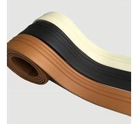 Générique Frise Murale Adhesive 5m Ligne de garniture murale Plinthe Bordure Auto-adhésive Imperméable Papier Peint Sticker Mural for Salon Décoration la Maison(Black 6cm wide,5M length)