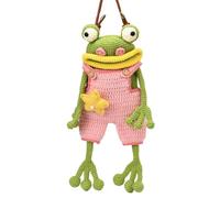 Générique Frog Crochet Purse Bag - Cute Cartoon Sling Wallet, Soft Knit Phone Pouch with Carrying Essentials, Lightweight Design Feature, Stylish Storage Accessory, Travel Bag for Daily And Outdoor
