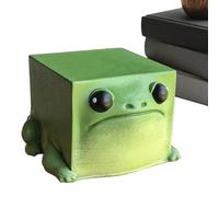 Générique Frog Figurine Decor - Whimsical Ornament for Home Garden Display | Resin Crafted Sculpture with Hand Painted Details, Tabletop Shelf Accent, Decorative Piece for Party Styling