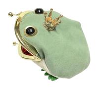 Générique Frog Wallet, Fashionable Frog Wallet, Plush Material, Exquisite Compact Cute Design, Cosplay Anime Mini Pouch, for Adults, Girls, Boys, Resistant with Smooth Zipper, Men, 5x3.94 in, 1 Piece