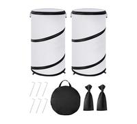 Générique Frost Blankets for Outdoor Plants, 2 Pieces Folding Round Breathable Plant Freeze Covers 20x12in, Pop Shade Cloth Winters for Greenhouse Gardening Patio Rabbit Squirrel