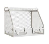 Générique Fruit Basket, Wall Mount Organizer, Heavy Duty Wire Shelf, Multi-Layer Storage Design, Space-Saving Wall Rack, Compact Ideal for Snacks, Vegetables, Fruits, and Cosmetics