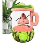 Générique Fruit Blender Plush Toy, Cuddly Collectible Doll, 3.94x3.54x6.3 inches, Ultra-Soft Fabric Finish, Lightweight Portable Design, Decorative Stuffed Figure for Sofa Bedroom Gift Décor