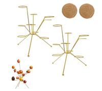 Générique Fruit Bowl - Metal Dining Table Centerpiece Decor,Decorative Minimalist Fruits Rack Holder Ornament,Modern Art Floating Fruit Display for Kitchen Counter (2)