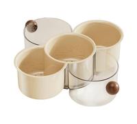 Générique Fruit Platter | Stackable 360-Degree Rotating Food Container | Dried Fruit Basket | For Vegetable Nut Family Gathering Picnic Kitchen Home Party Camping Dorm Apartment RV