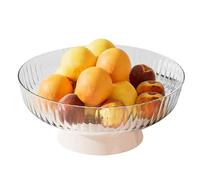 Générique Fruit Tray - Centerpiece Bowl | Fruit Basket | Transparent PET+PP Material, Design For Living Room Coffee Table, Snack Candy Dessert Display Tray, Home Decorative Serving Platter