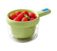 Générique Fruit Washing Bowl - Strainer Double Layer Drain Basket Colander