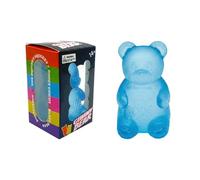 Générique Fruity Jouet en Forme d'ours Fluo,Balle Anti-Stress Robuste À Lent,Jouet Compact Fidget, Soulageur en Mousse Extensible avec Sensation Confortable(Blue)