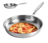 Générique Fry Pan | Colète de friture martelée en titane | STCHETS SCHEETTS INTIMIST INDERSE Cook pour omelette et crêpes, accessoire de cuisine prêt, petit déjeuner de steak de poisson parfait