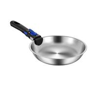 Générique Frying Pan Nonstick, Stainless Steel Skillet, Portable Cookware Detachable Handle, Non Stick Pan for Easy Cooking and Storage, RV Kitchen Camping Outdoor Use, 10.24 inches