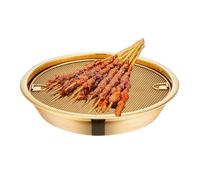 Générique Frying Pan Oil Draining Basket - Stainless Steel Barbecue Grill Plate | Household Tray for Draining Oil After Frying, Ideal for Fried Snacks, BBQ, Kitchen Cooking, and Food Preparation
