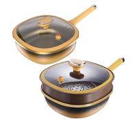 Générique Frying Pan - Titanium Alloy Non Stick Deep Skillet