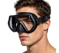 Générique Full-Frame Wide-View Diving - High-Definition Tempered Glass | Standard 7x4 Inch | Diving Goggles Full Protection High Definition | Silicone Glass, for Snorkel