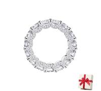 Générique Full Star River Ring, Handmade with 266, Blaciokamith Moissan Diamond Ring, for Engagement & Anniversary
