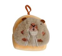 Générique Fun Animal Purse Accessory, Plush Key Ring Holder, Novelty Capybara Charm, Cute Wallet Keychain, Capybara Accessories, Soft Plush Key Holder, Unique Bag Charm for Kids