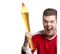 Générique Fun Glowing Torch - 6.5x6.5x40.5cmHandheld Flashlights For Sports Decor, Decorative Party Torch, Sports Torches | With Charging Cable, Realistic Feel For School