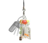 Générique Fun Keychains with Cute Simulated Fish Design, Water Bag-Shaped Pendant, Sea Animals Accessories for Jewelry Making, Creative and Colorful Craft Supplies for Projects