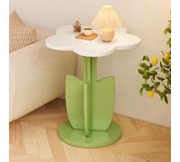 Générique Funky Flower Shaped Sofa Side Table, Floral Accent Center Table with Thickened Wood Top, Playful Modern End Tables for Bedroom,Living Room Or Reading Nook