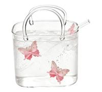 Générique Funky Handbag Drinking Glass - Clear Glass Purse Shaped Cup