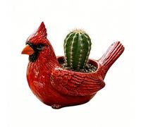 Générique Funny Bird Flower Pot, Resin Decorative Planter, 4.5-inch Small Plant Pot with Solid Build, Weather Resistant Painted, Novelty Ornament with Figurine Style, Pots for Garden and Office