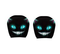 Générique Funny Cartoon Car Headrest Covers, Cute Funny Cartoon Eyes Cars Headrest Covers with Elastic Fit, Spooky Headrests Protecto, for Auto Front Seat Rest Decoration(#H,4PCS)