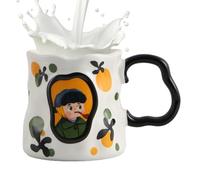 Générique Funny Ceramic Coffee, Cute Desk Drinkware, 380ml Large Mug Cup Design, Porcelain Material Kitchen Table Decor, Beverage Holder Accessory, Cup for Tea Water Office School Dorm