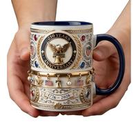 Générique Funny Coffee Cups | 250th Ceramic Vintage Commemorative | US Eagle Tea Mug Coffee Cups | for Holiday Party Office School Bar Table Desk Decor Water Milk Juice Drink