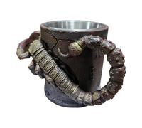 Générique Funny Coffee Cups - 300ml Stainless Steel Resin 3D Drinkware | 5.91x3.54x3.74 Inches Giant Scorpion Coffee Lover Mug For Men Women Adults Family Friends Fans Home Office School