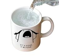 Générique Funny Coffee Mug | 330ml Ceramic Tea Cup | Water Mug with Handle | for Coworkers Friends Office Home Birthday Juice Drinks Restaurant Kitchen Hotel