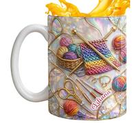 Générique Funny Coffee Mug - Heat Resistant Sewing Theme Drinkware, 1 Piece Sewings Lovers Holiday Drinking Cup For Cappuccinos, Milk And Cocoa, Kitchen Juice Vessels For Cafes And Home Areas