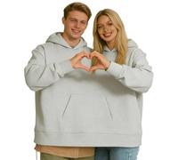 Générique Funny Couple Hooded Sweatshirt,Two Person Intimate Matching Hoodie,Couples Hooded Intimate Pullover for Lovers Friends