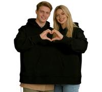 Générique Funny Couple Hooded Sweatshirt,Two Person Intimate Matching Hoodie,Couples Hooded Intimate Pullover for Lovers Friends