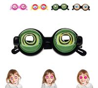 Générique Funny Crazy Eyes Blinking Glasses, Blinking Glasses with Eyes, rank Stuff Silly Party Favors Costume Toys (B#)