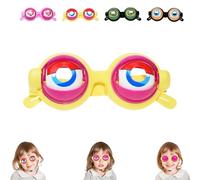Générique Funny Crazy Eyes Blinking Glasses, Blinking Glasses with Eyes, rank Stuff Silly Party Favors Costume Toys (C#)